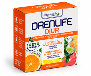 Drenlife Diur со вкусом цитрусов, Драйн Livesta 30 стиков по 10 мл, Pharmalife, Италия 214717 фото