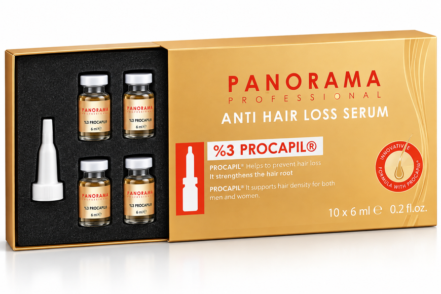 Сыворотка против выпадения волос Panorama Professional Anti Hair Loss Serum 3% Procapil, 10 &times; 6 мл 532116 фото